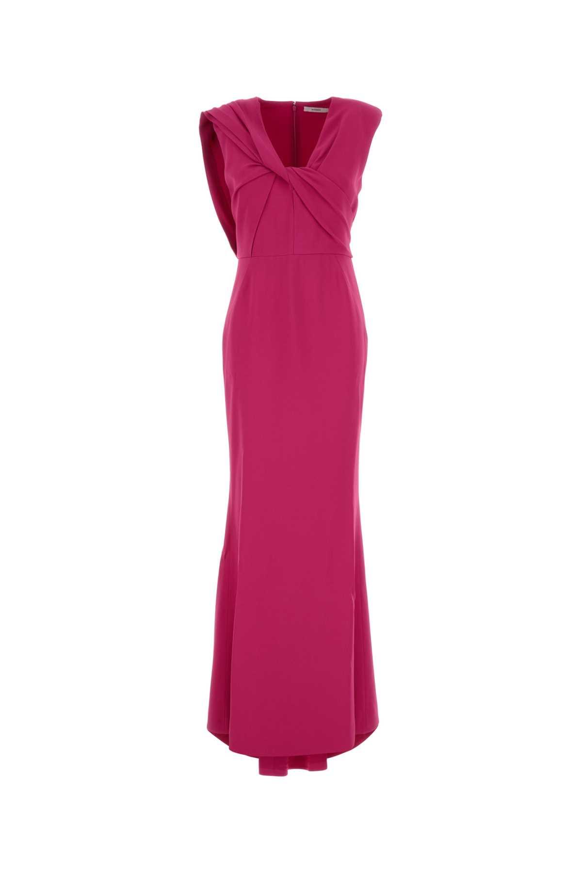 givenchy fuchsia stretch crepe dress