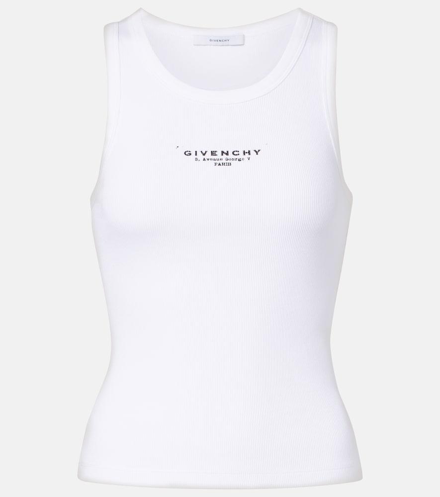 givenchy givenchy stamp cotton tank top