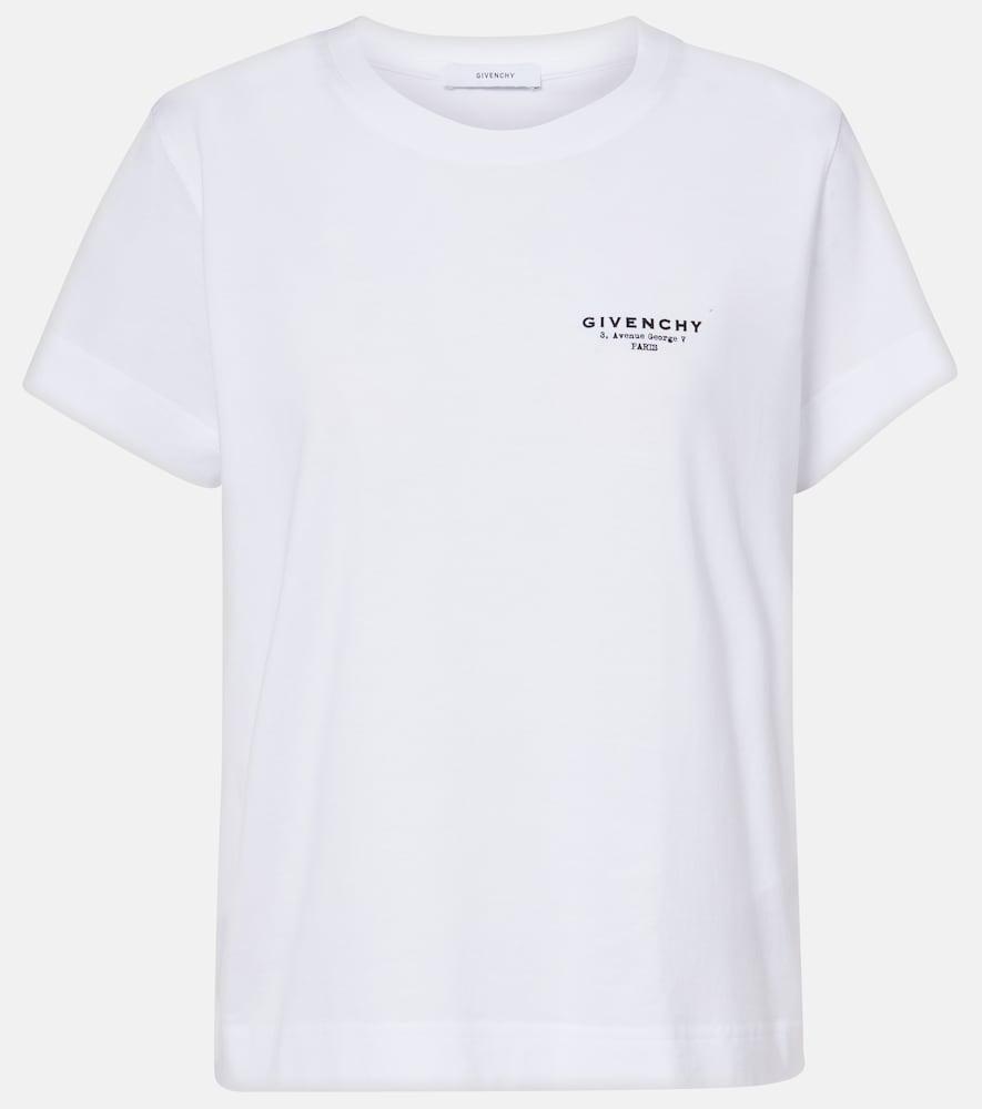 givenchy givenchy stamp logo cotton jersey t