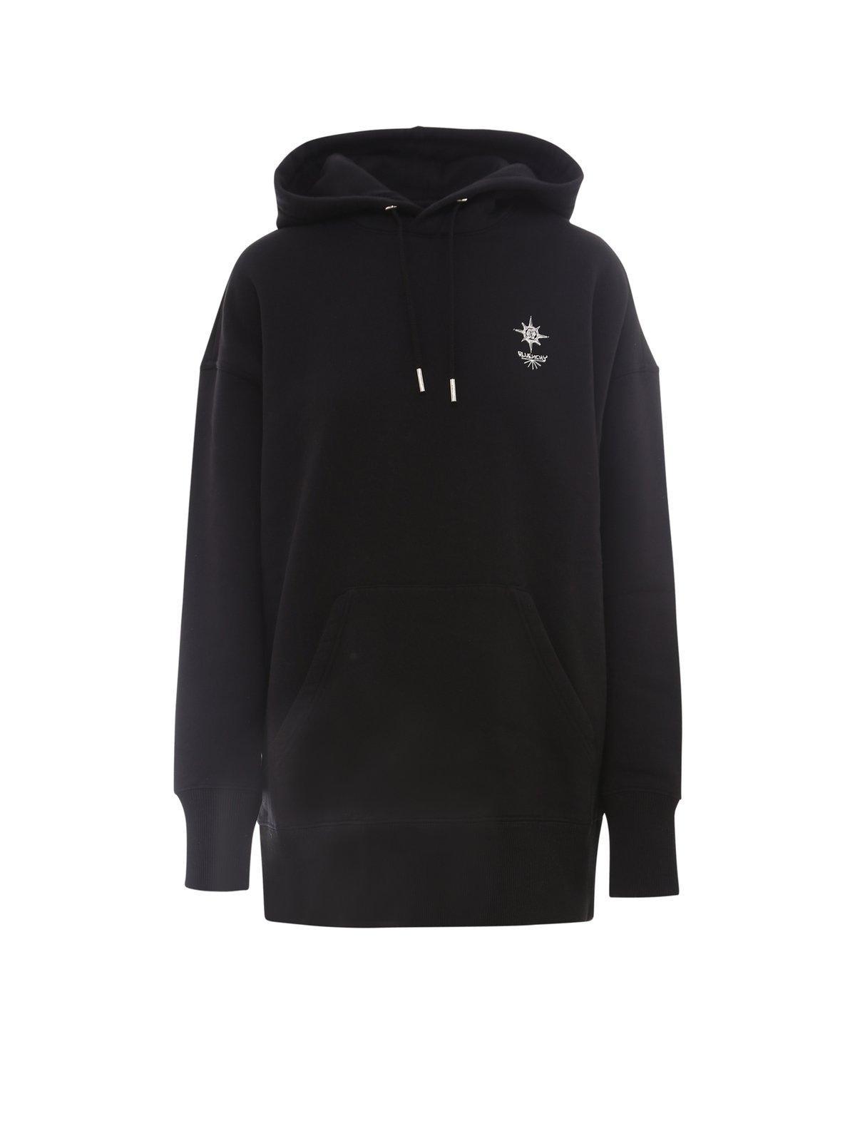 givenchy graphic printed oversized hoodie