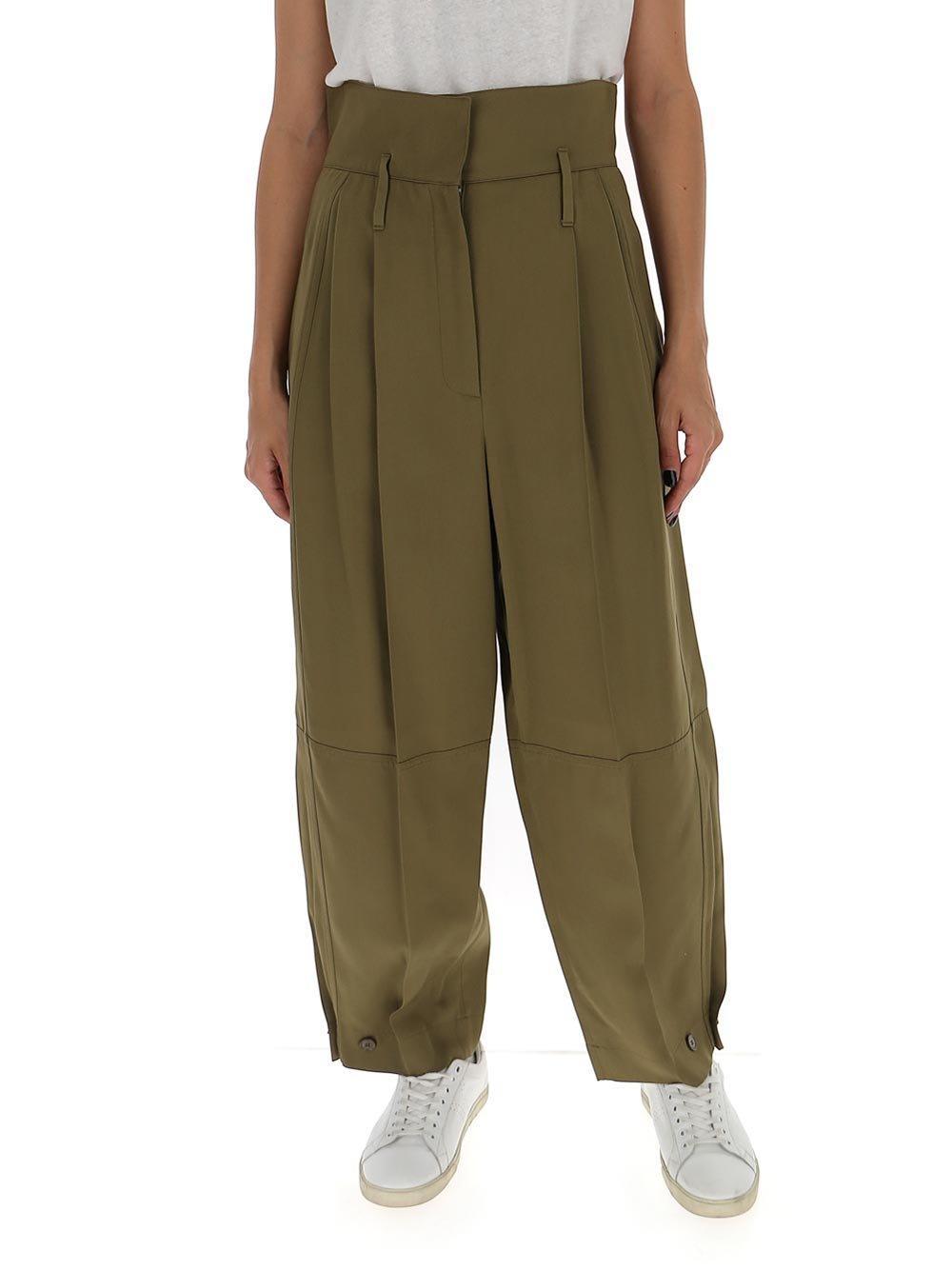 givenchy high waisted military trousers