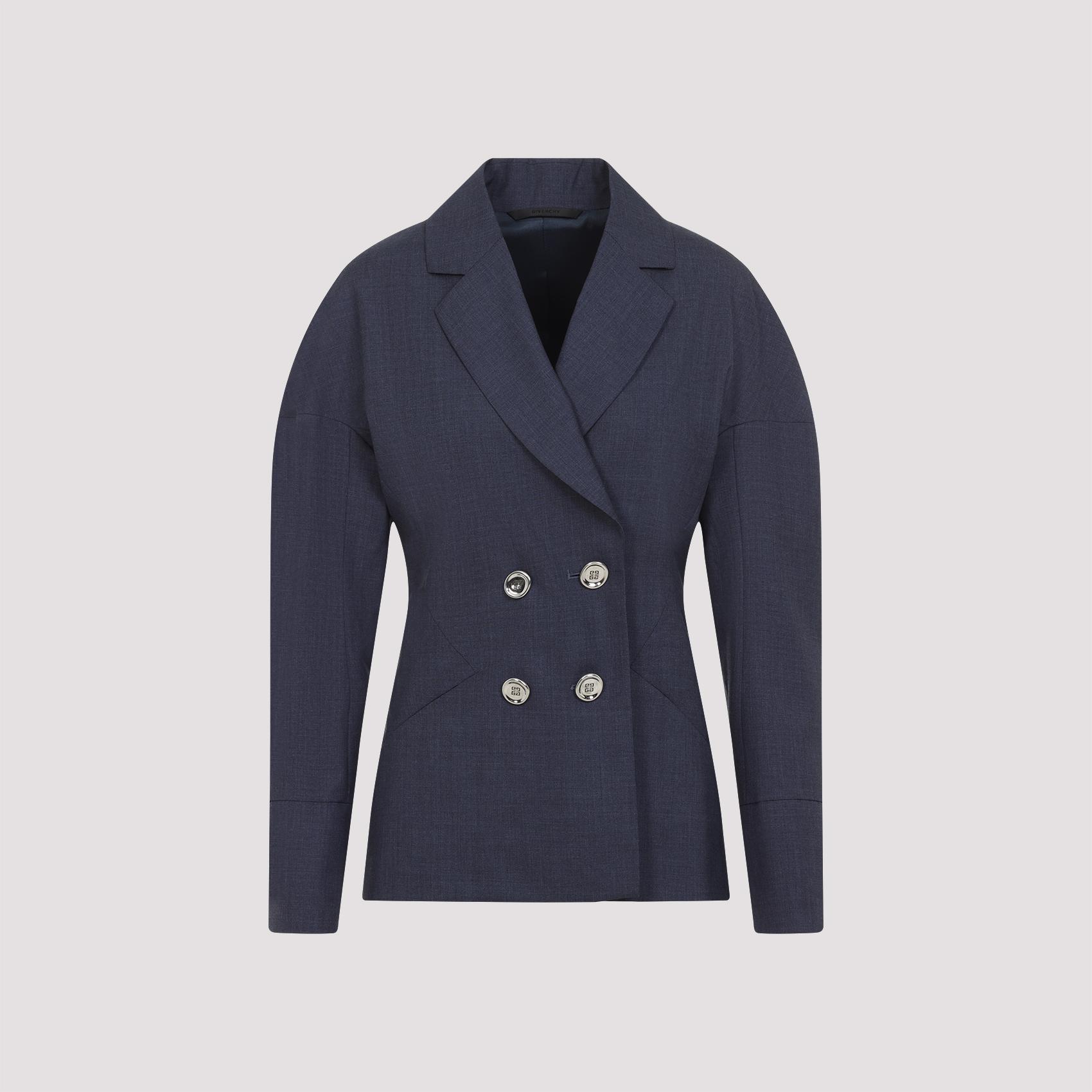 givenchy jacket blue wool - women