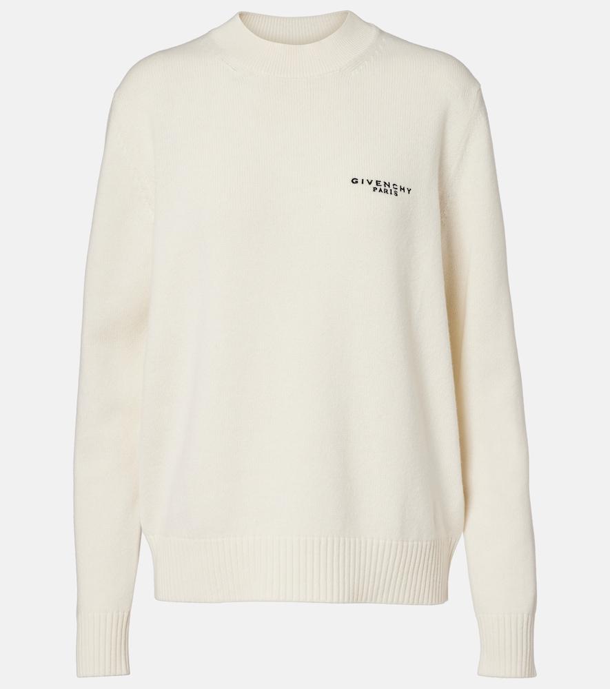 givenchy logo wool and cashmere sweater