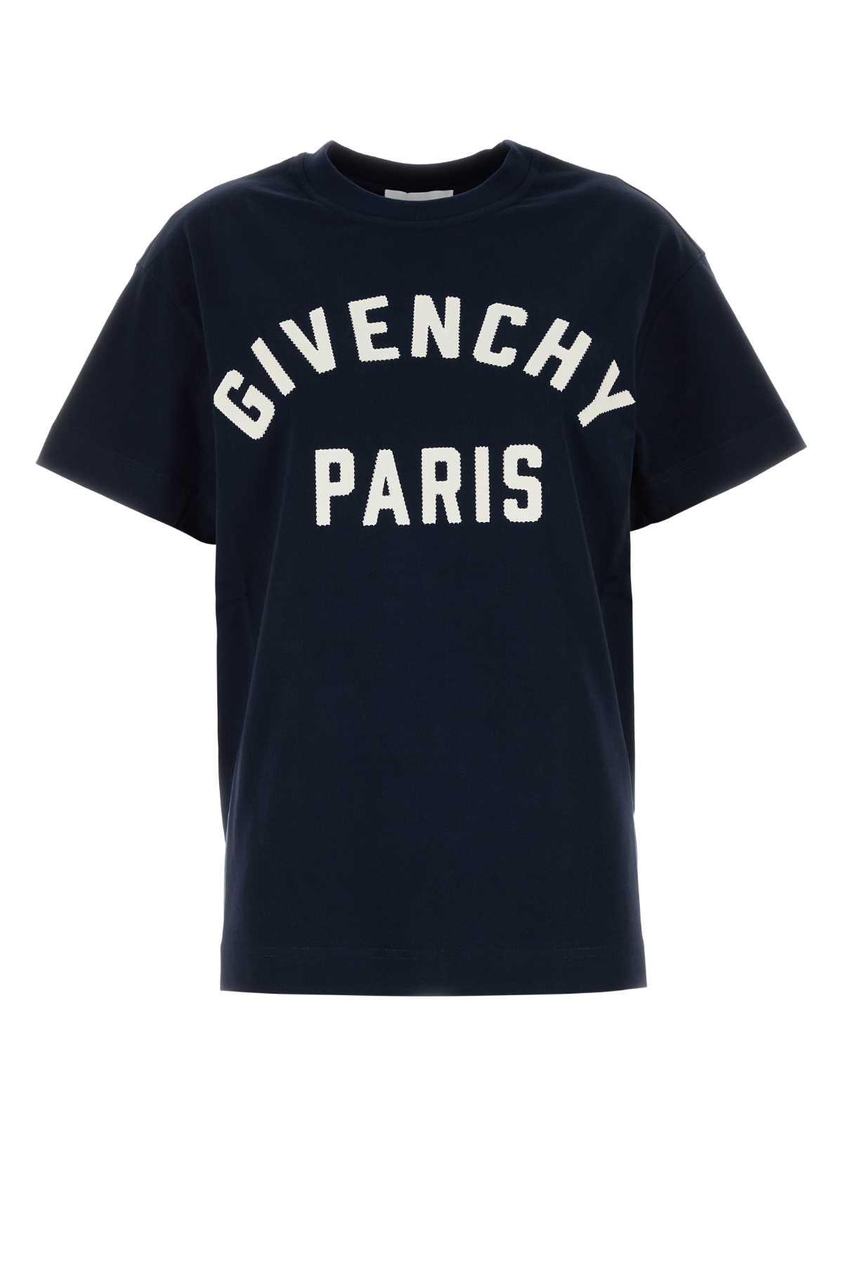 givenchy navy blue cotton oversize t-shirt