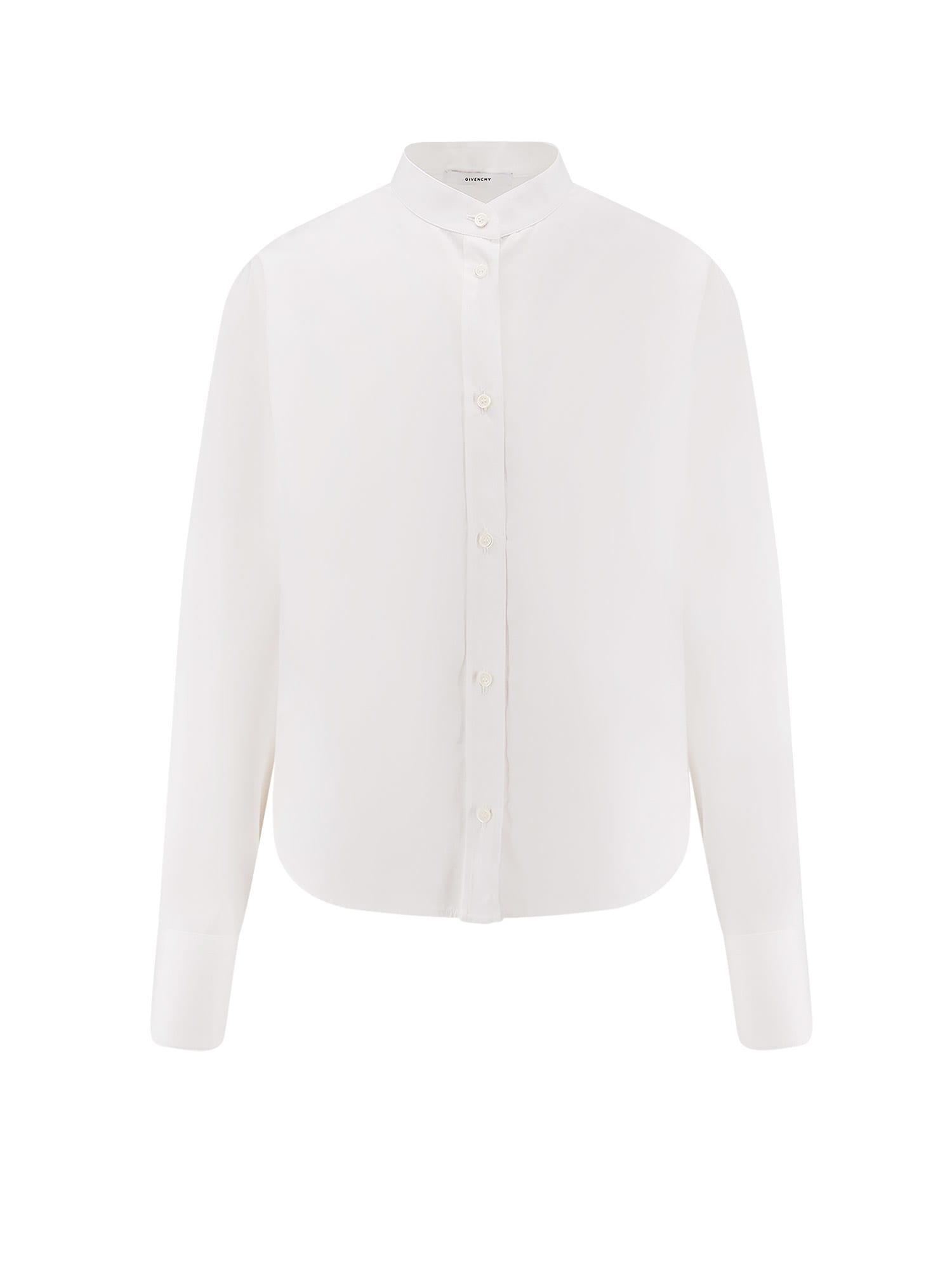 givenchy open back cotton shirt