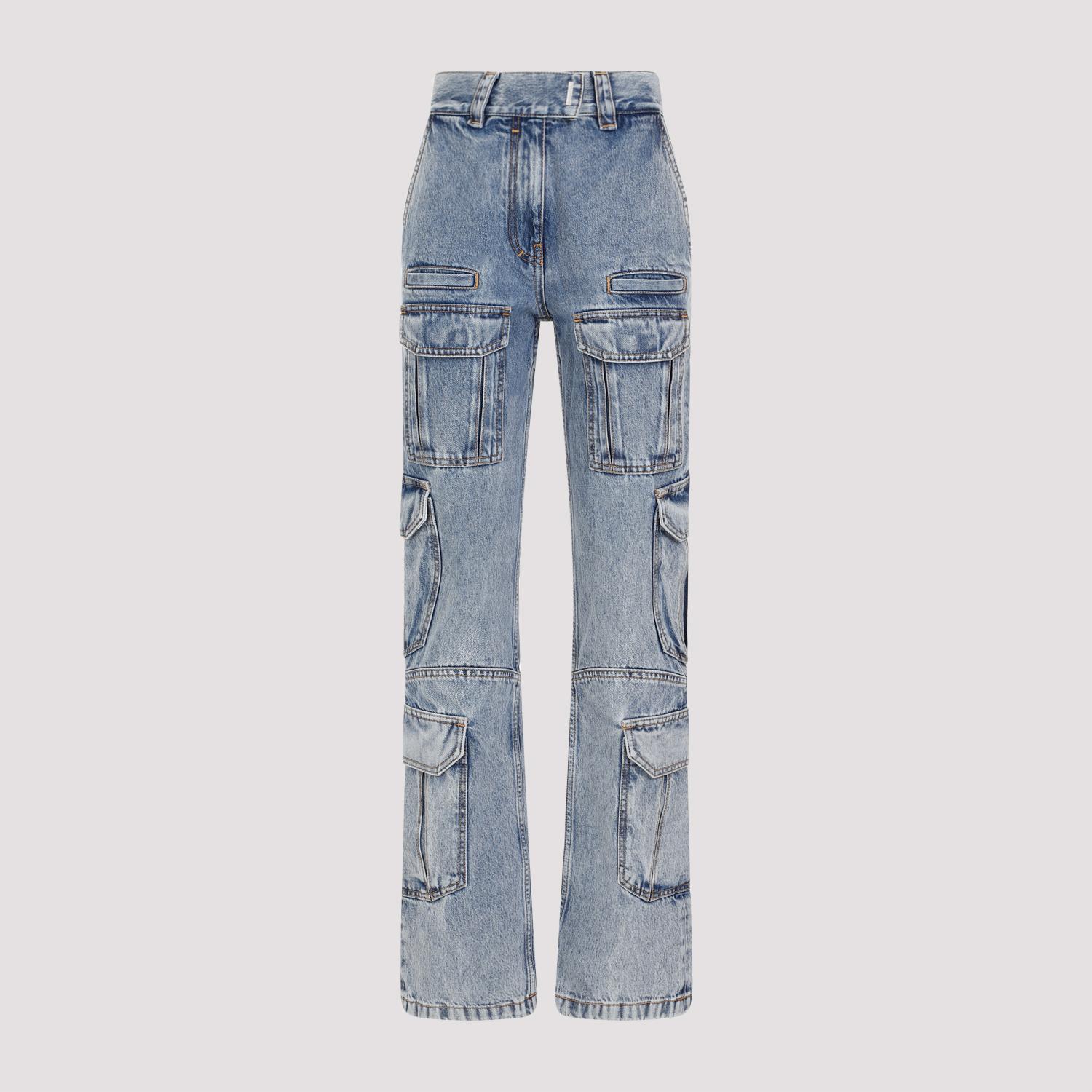 givenchy pants blue cotton - women
