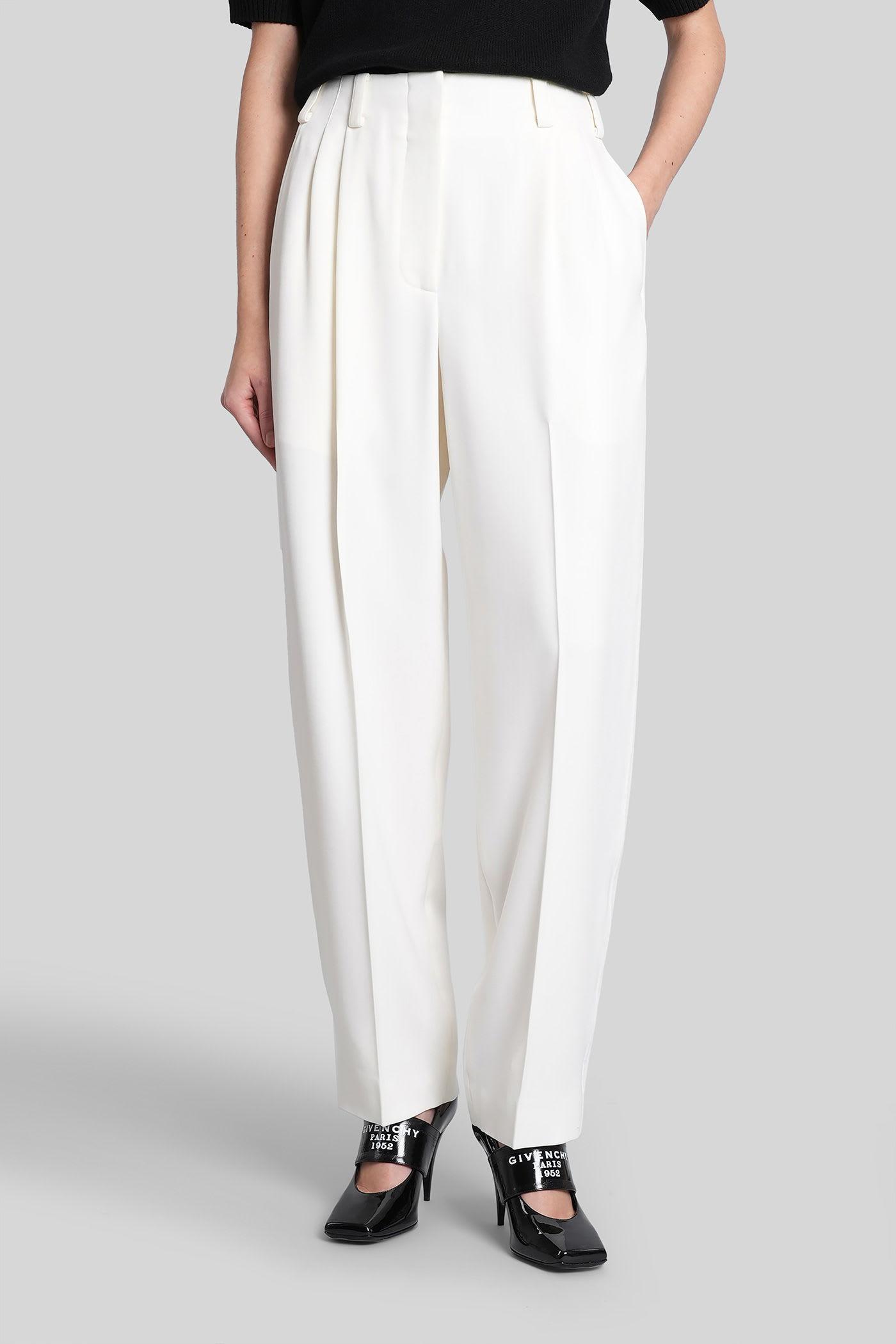 givenchy pants in white wool