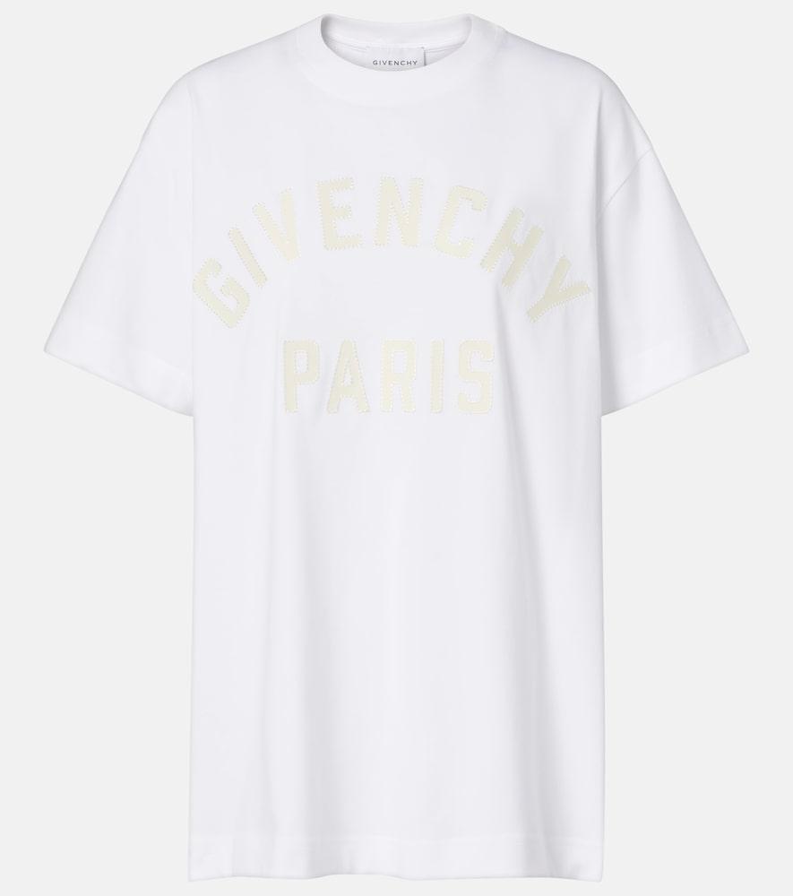 givenchy paris logo cotton jersey t
