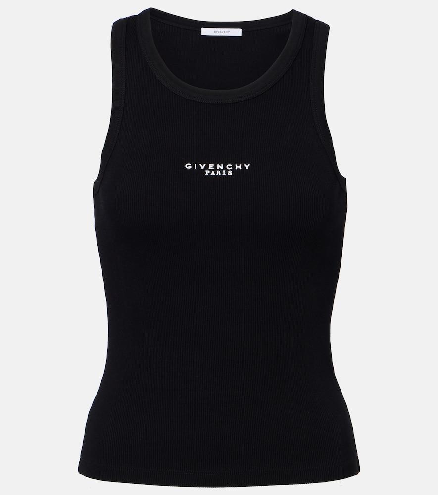 givenchy paris logo cotton tank top
