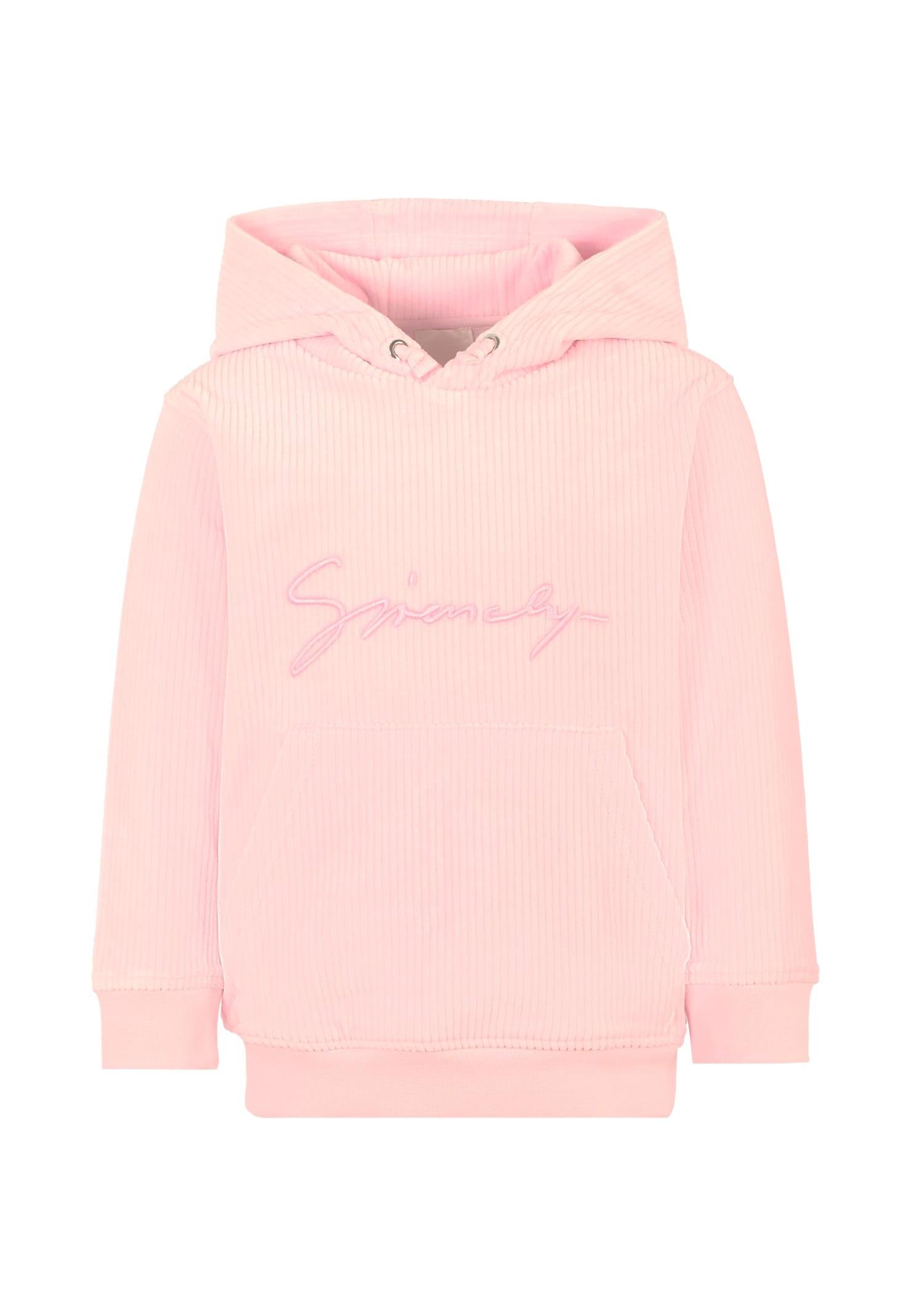 givenchy pink sweatshirt for girl with logo