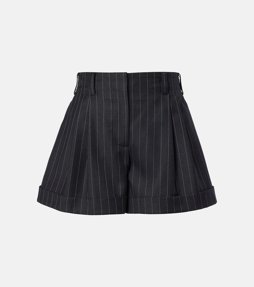 givenchy pinstripe wool shorts