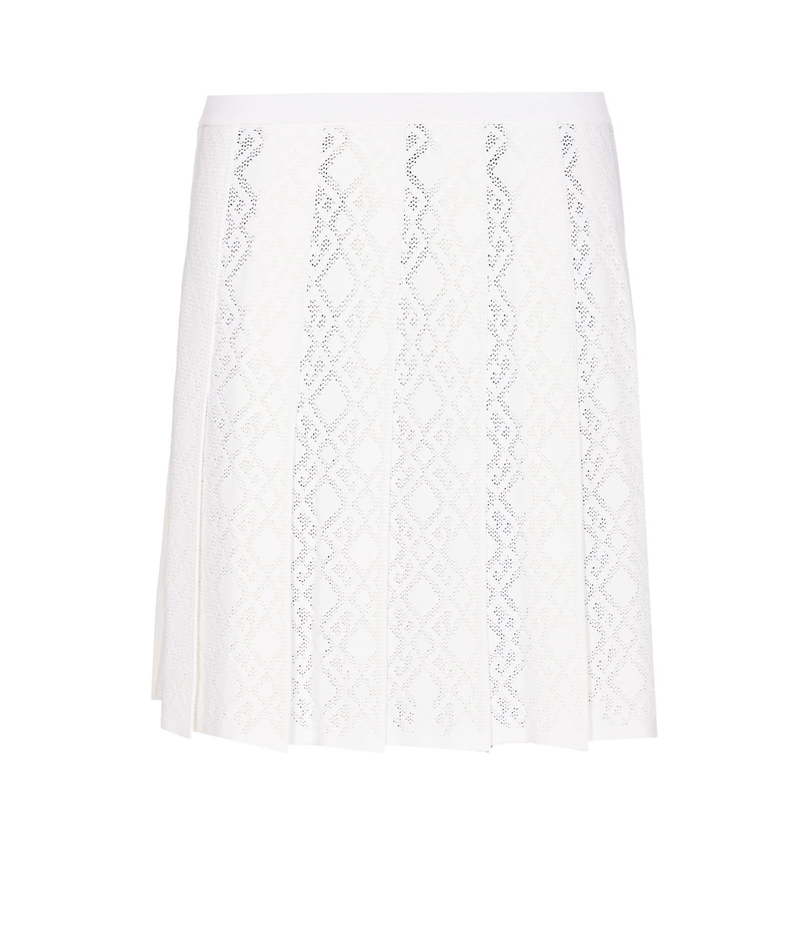 givenchy pleated monogram skirt