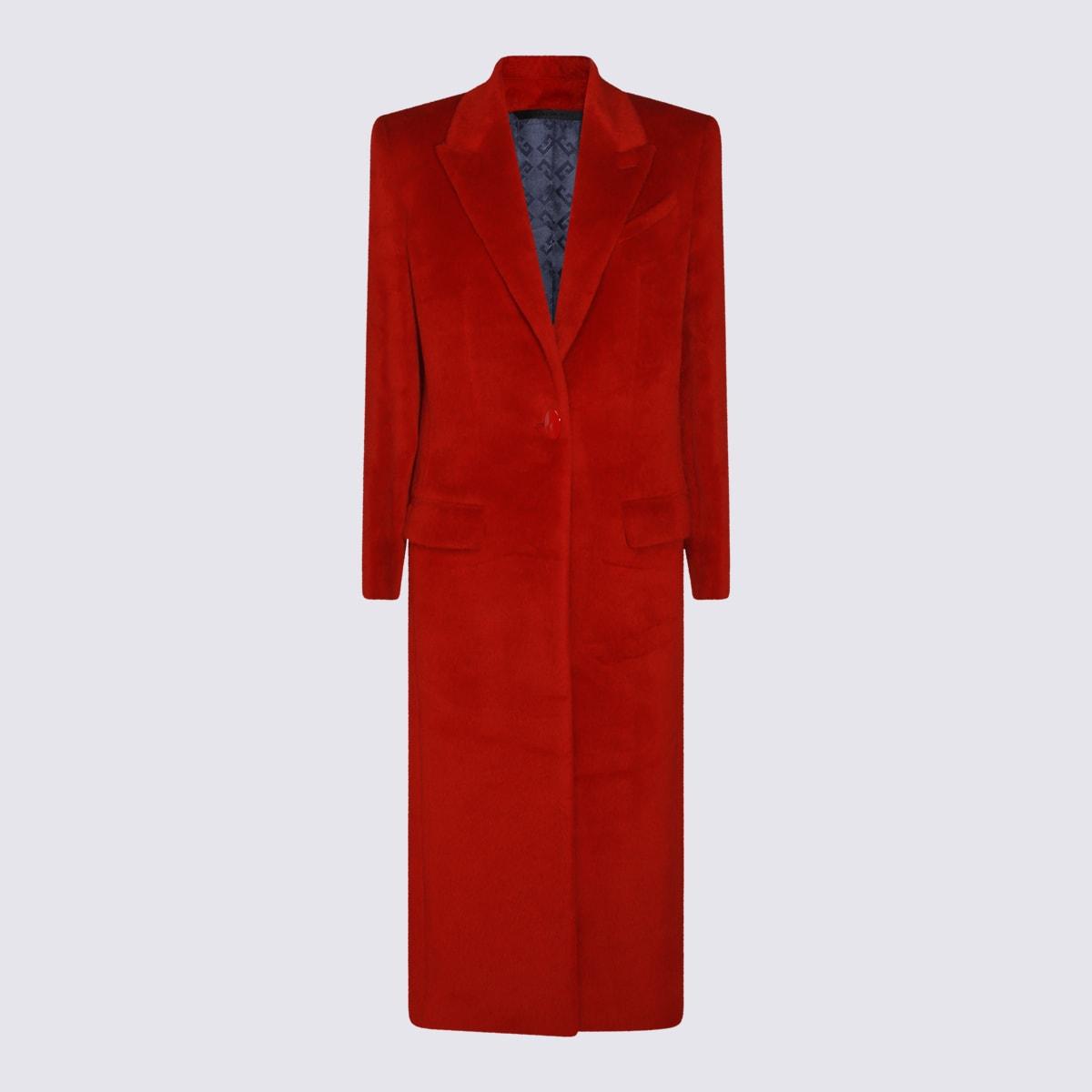givenchy red wool coat