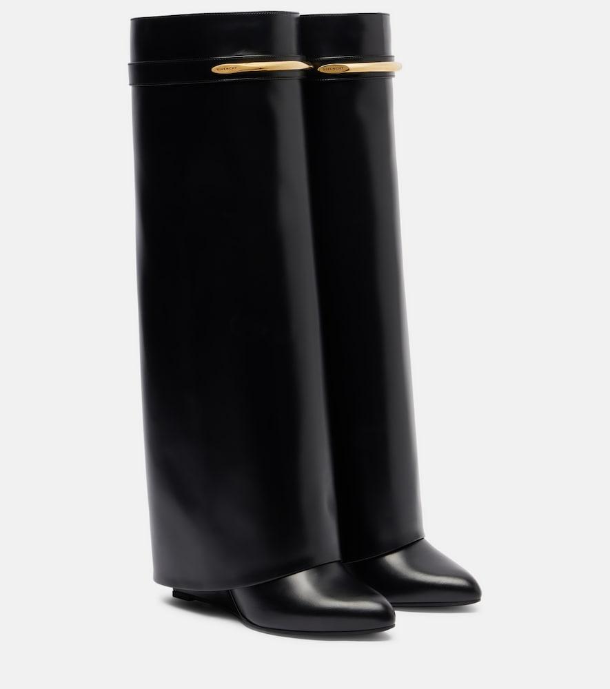 givenchy shark 95 leather knee