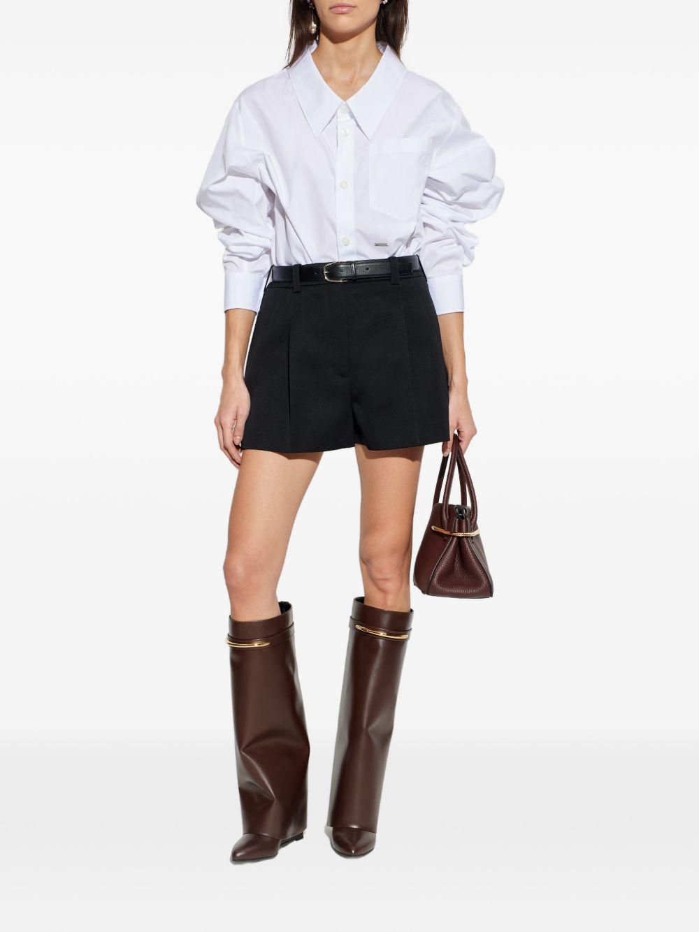 givenchy shorts black wool - women