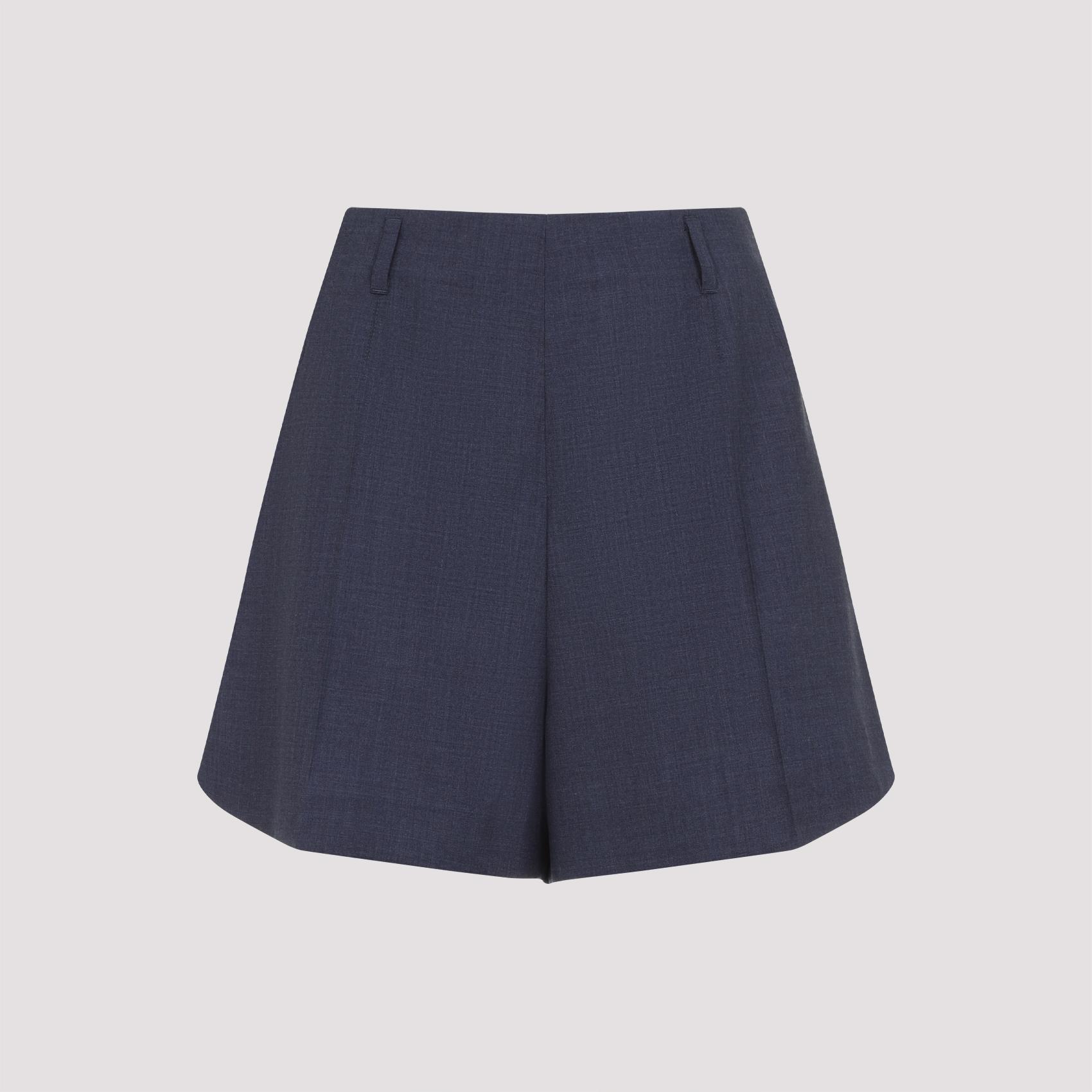 givenchy shorts blue wool - women