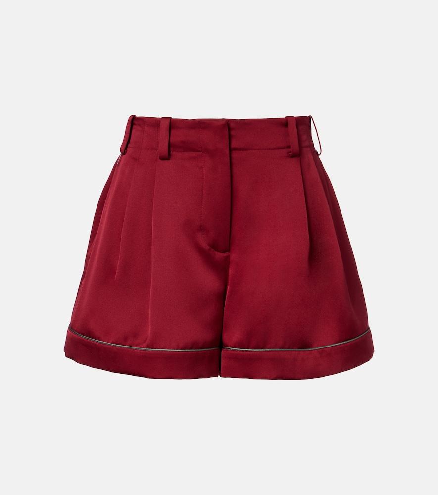 givenchy silk satin shorts