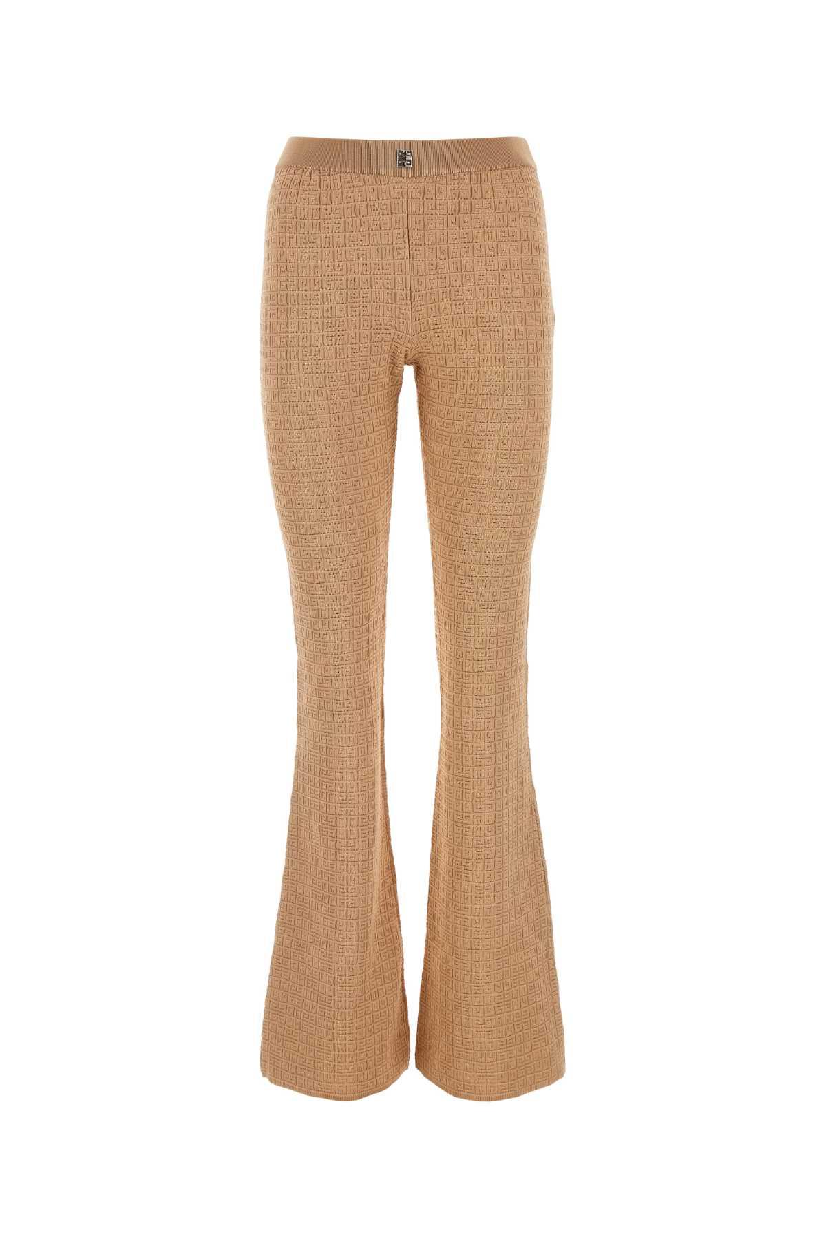 givenchy skin pink jacquard flared leg pant