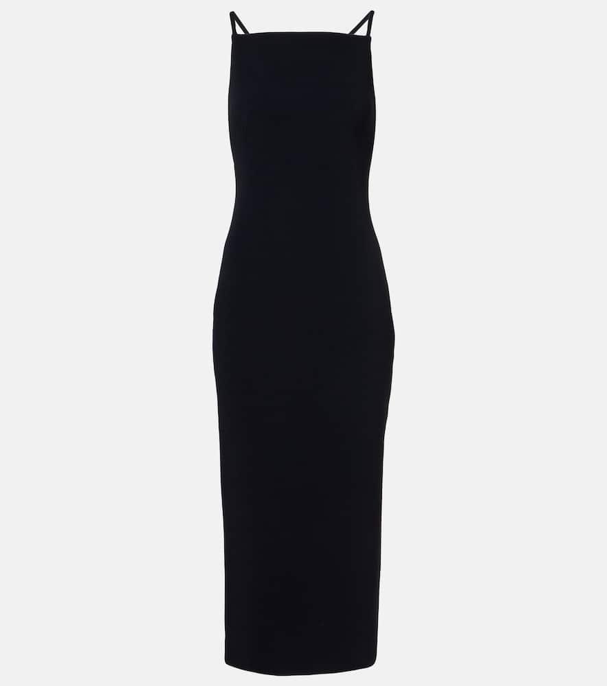 givenchy sliced cady crêpe midi dress