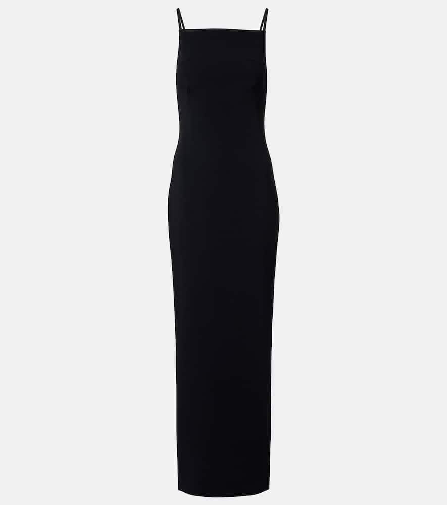 givenchy sliced crêpe cady gown