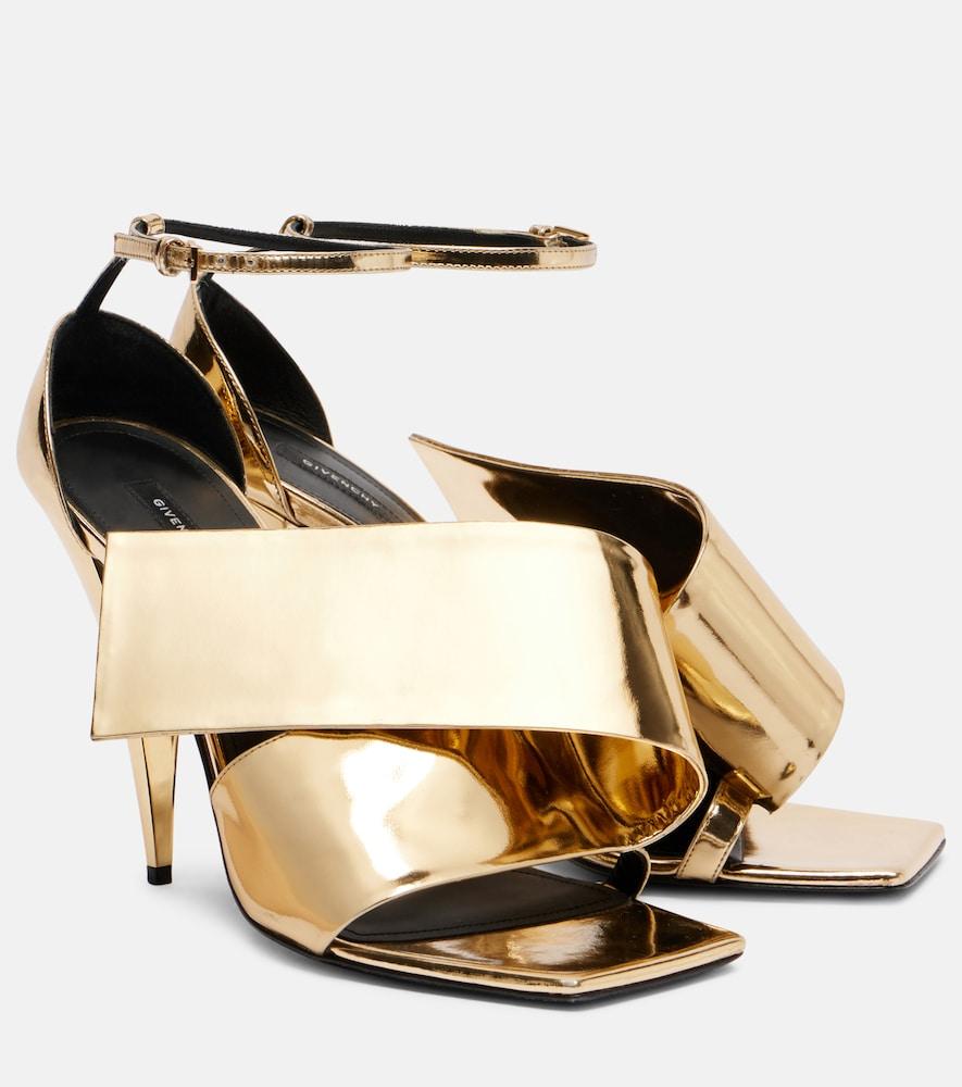 givenchy sliced square 90 patent leather sandals