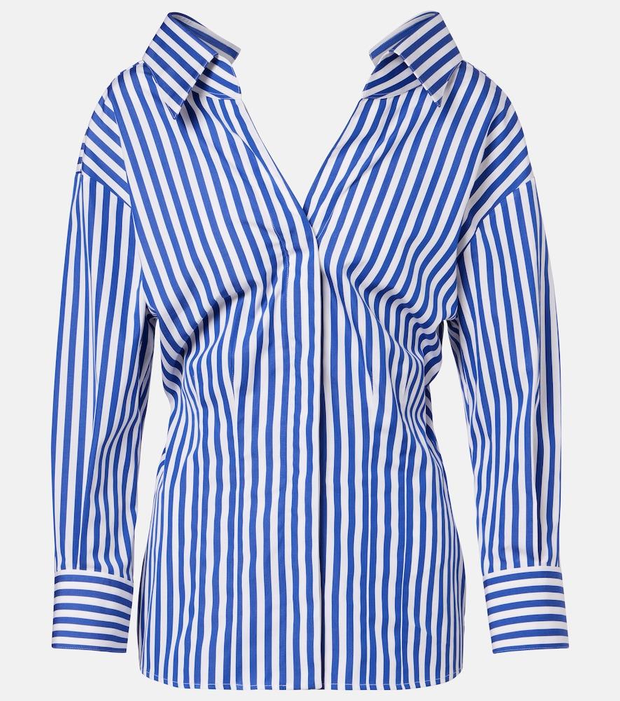 givenchy striped cotton poplin blouse