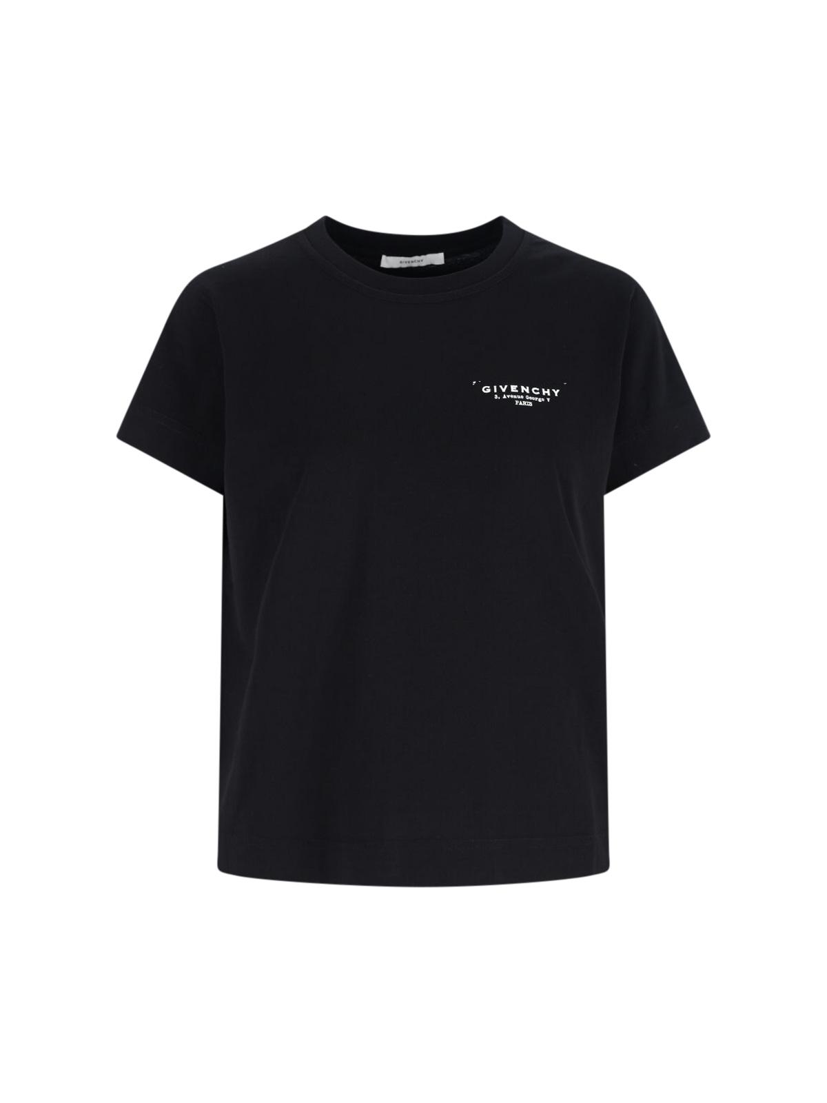 givenchy t-shirts and polos black cotton - women