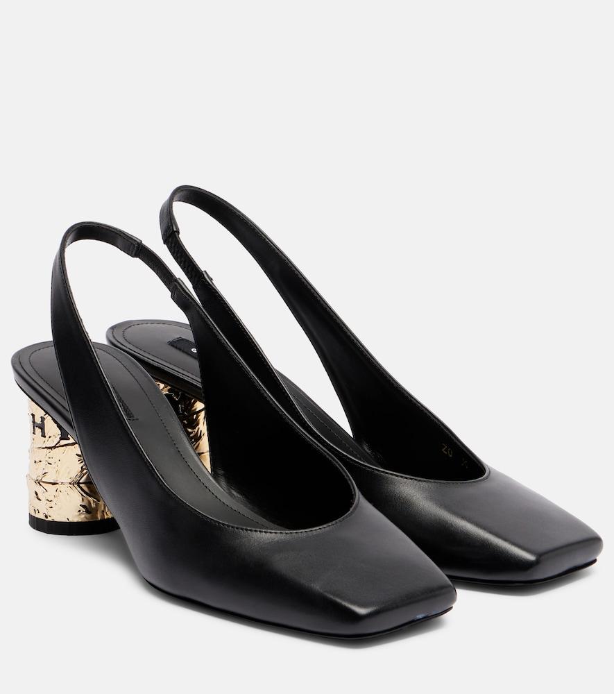 givenchy tape 65 leather slingback pumps