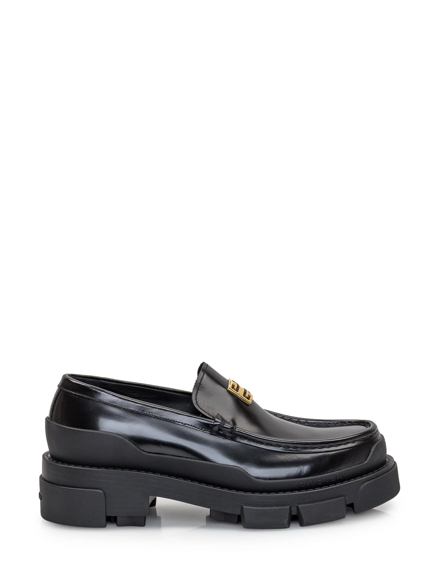 givenchy terra leather loafers