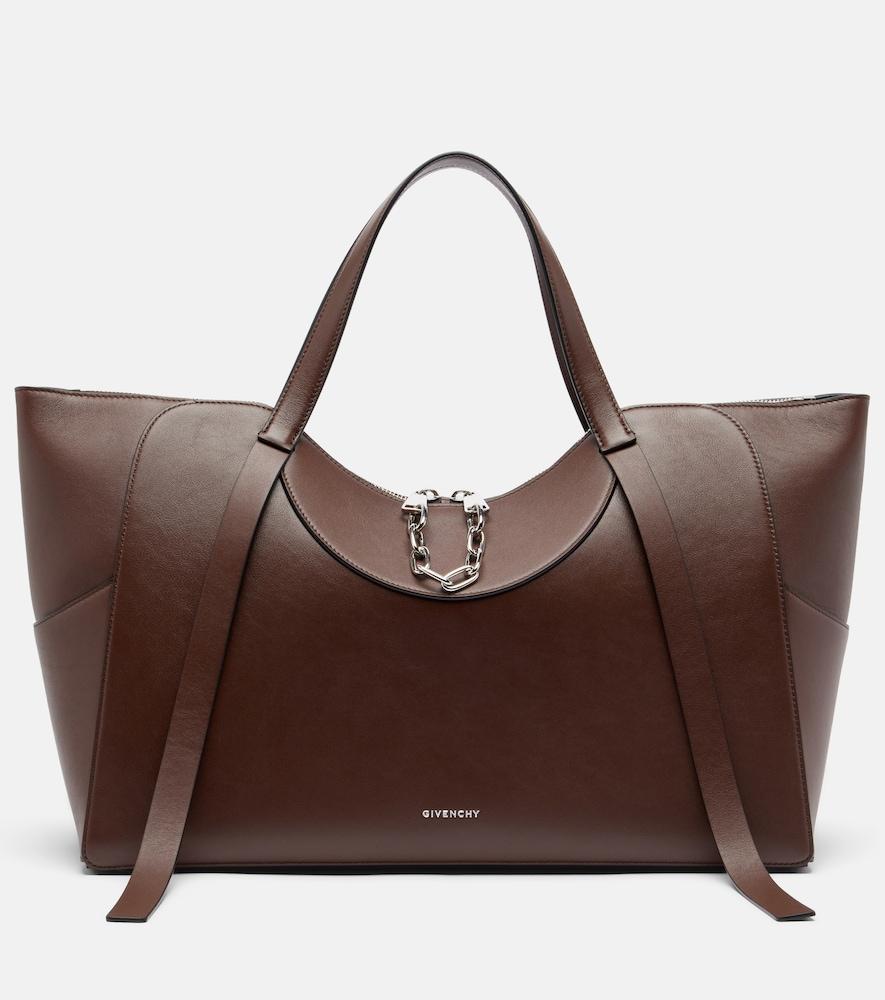 givenchy the snatch large leather tote bag