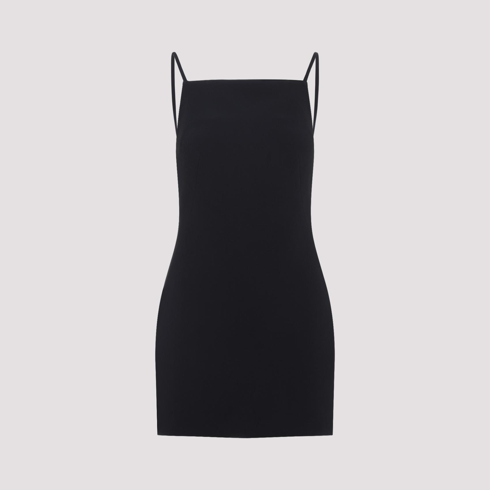 givenchy viscose mini dress black acetate elastane - women