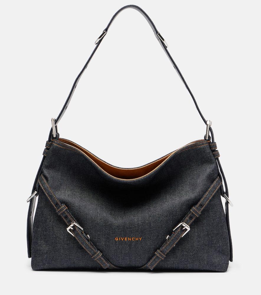 givenchy voyou medium denim shoulder bag