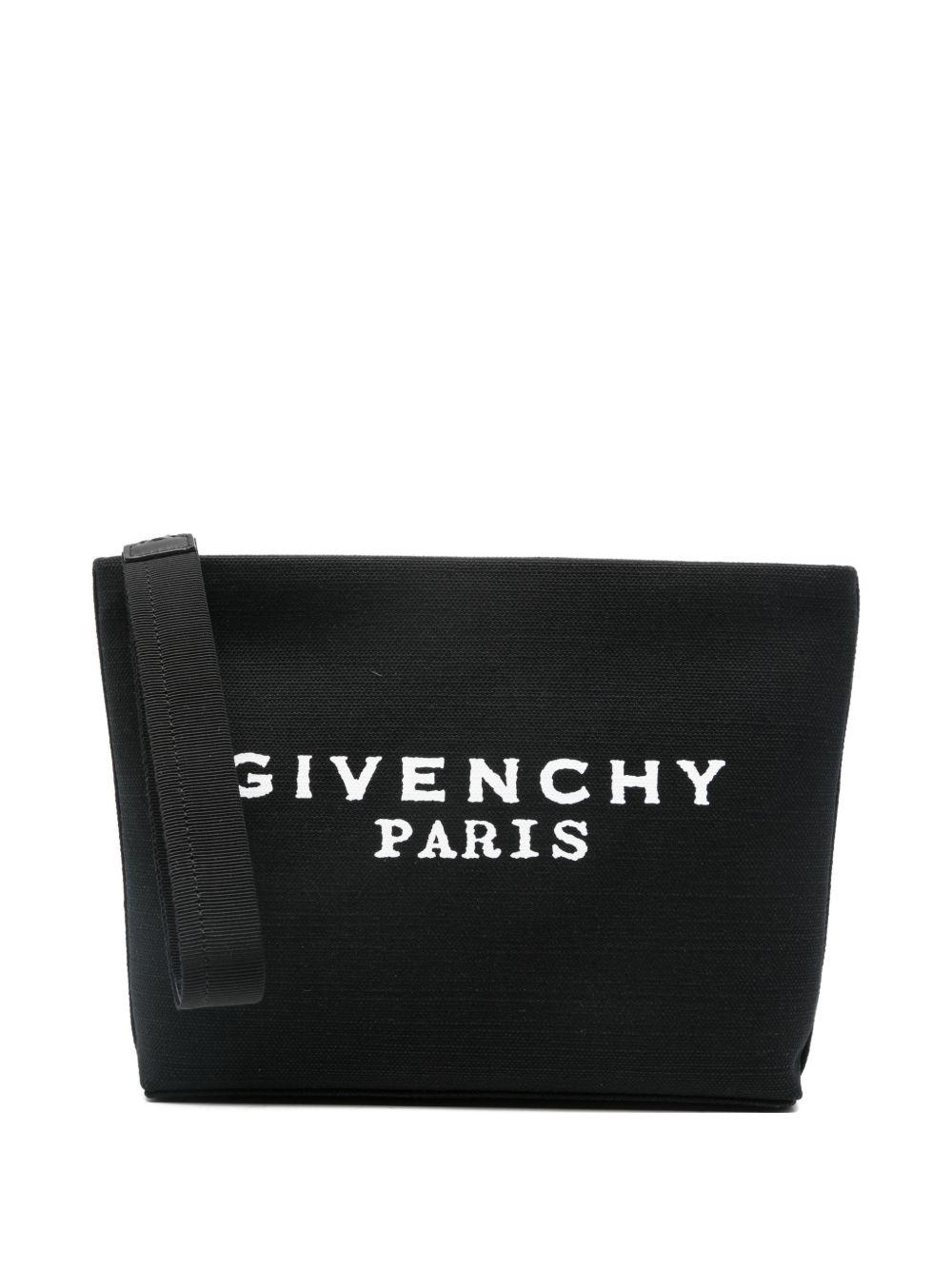 givenchy wallets black cotton linen polyurethane - women