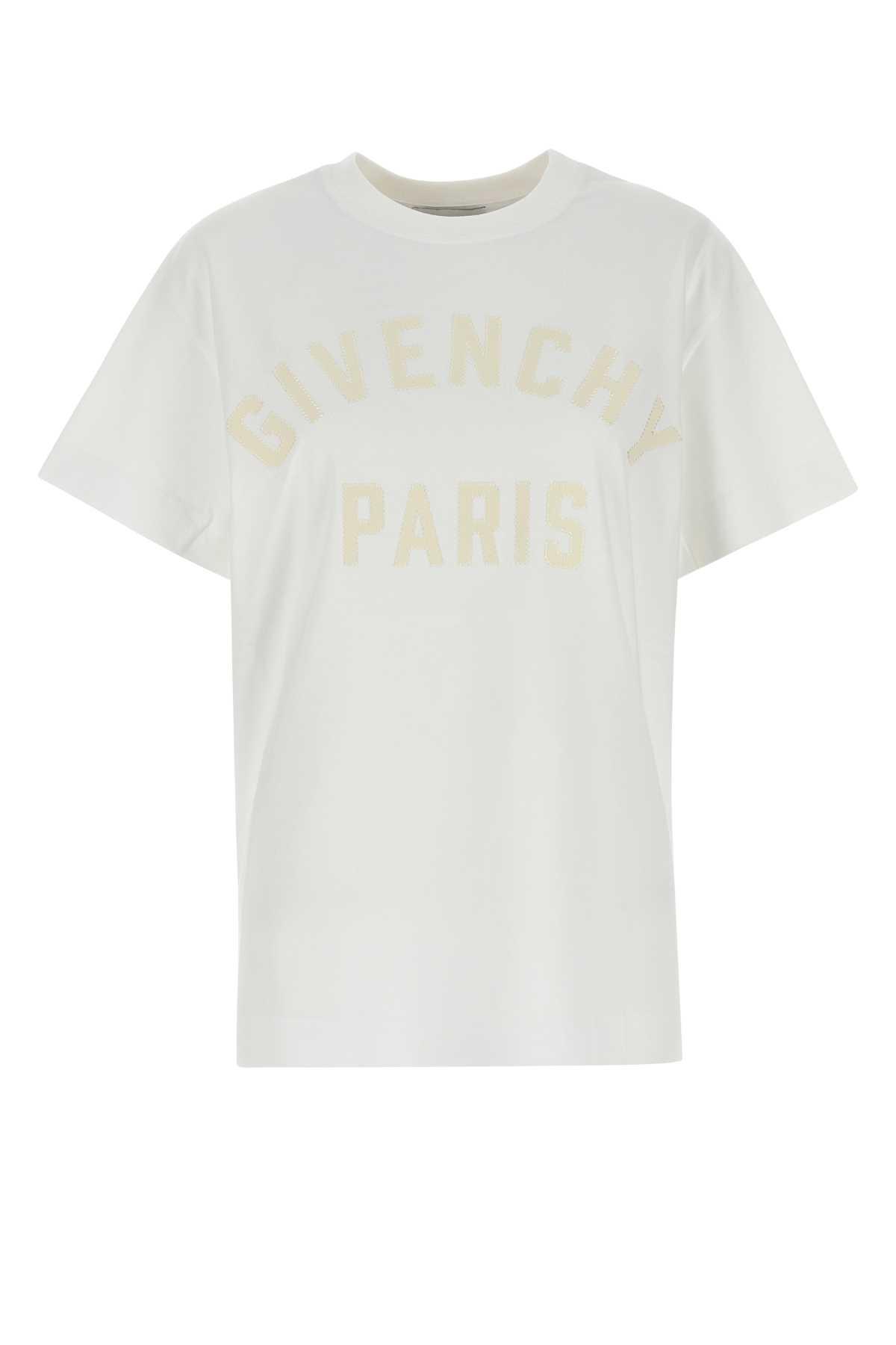 givenchy white cotton oversize t-shirt