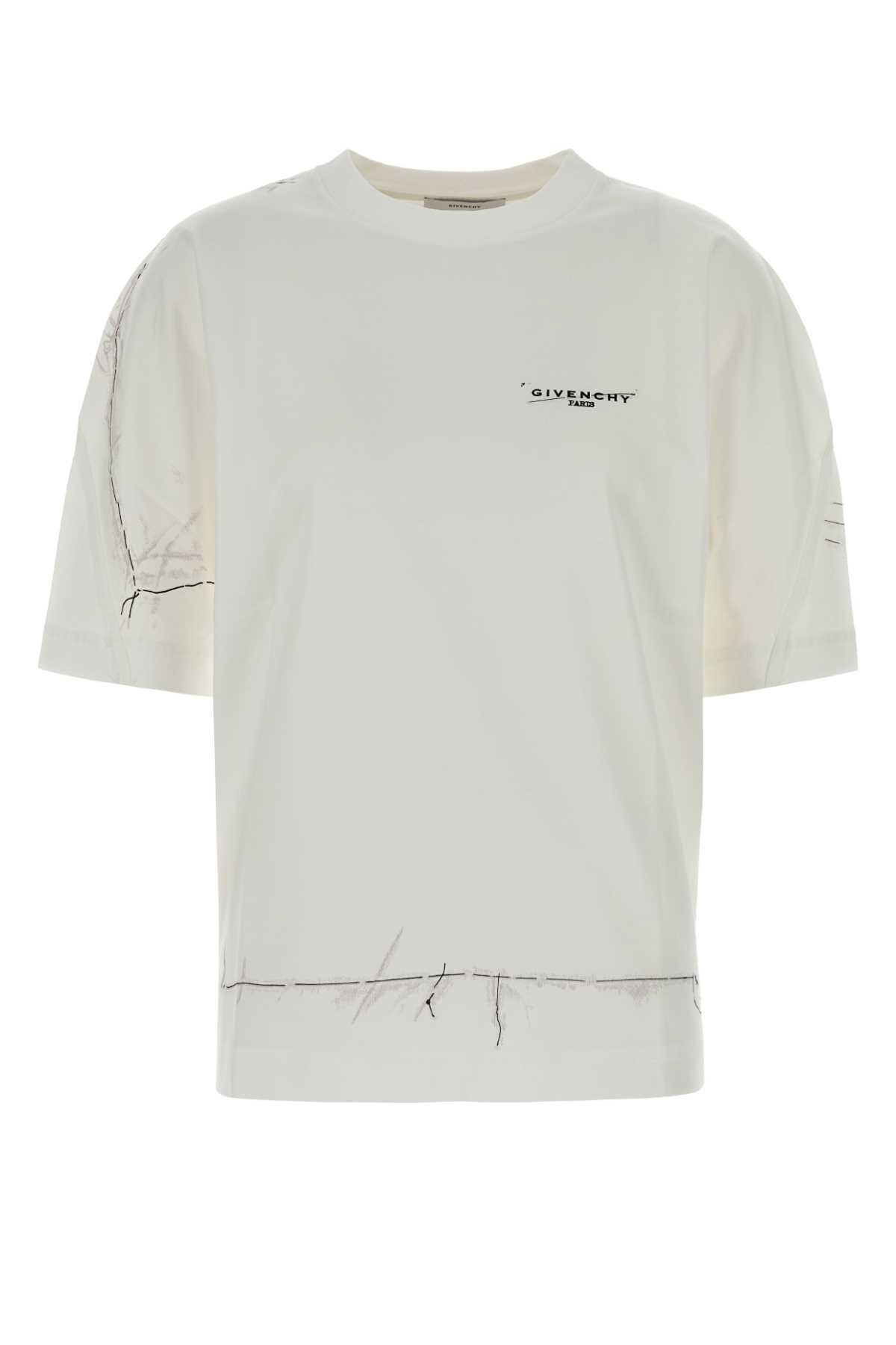 givenchy white cotton oversize t-shirt
