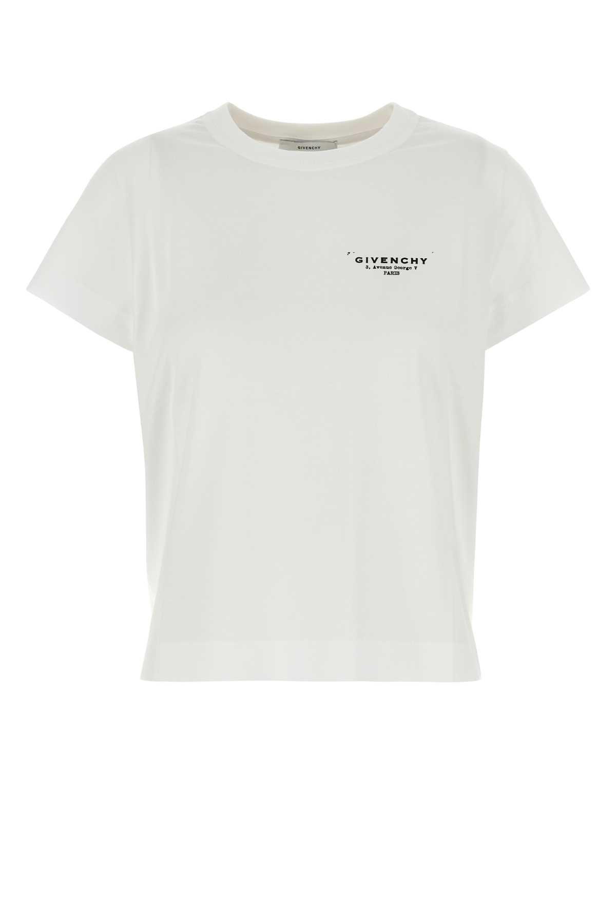givenchy white cotton t-shirt