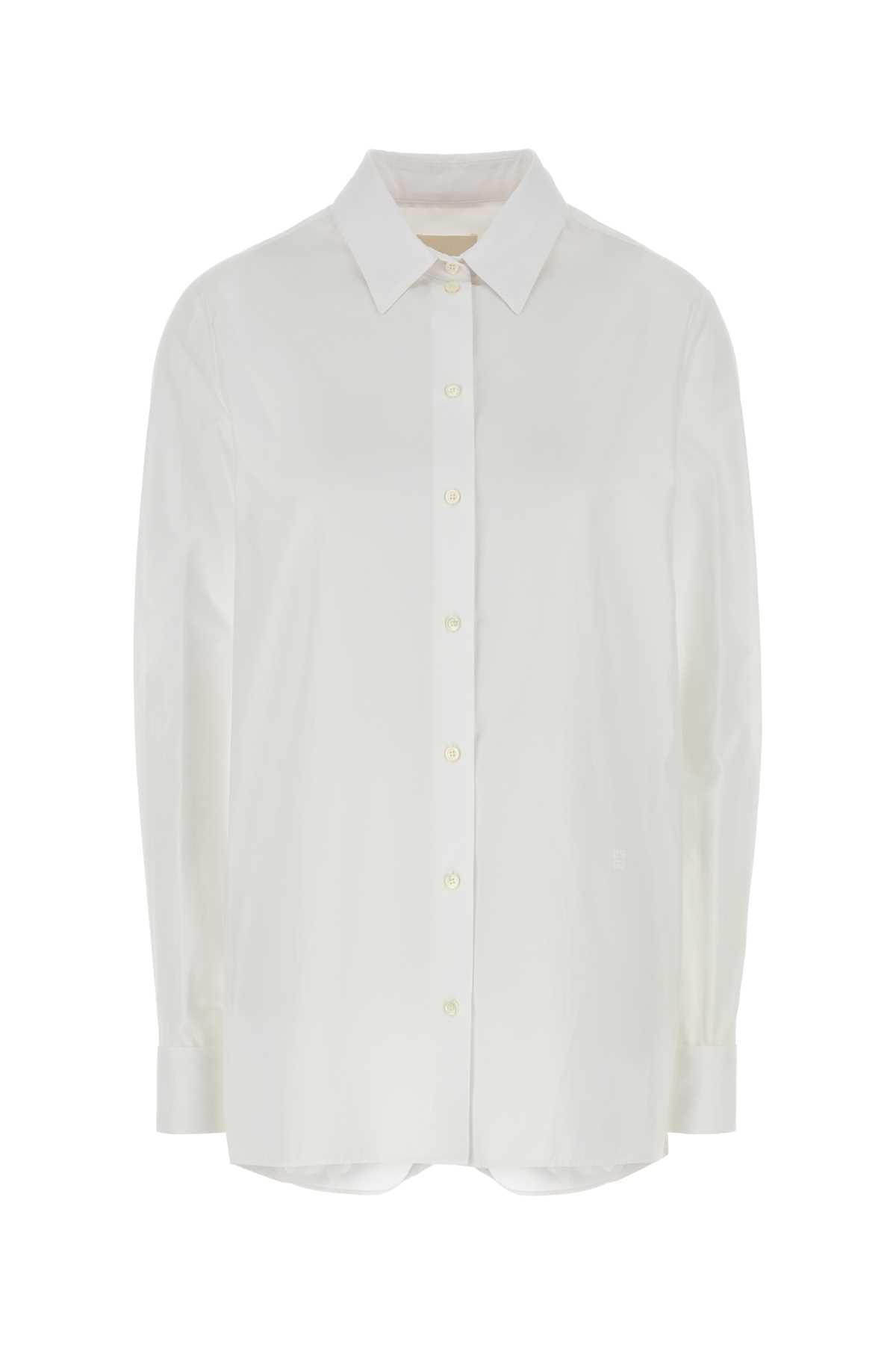 givenchy white poplin shirt