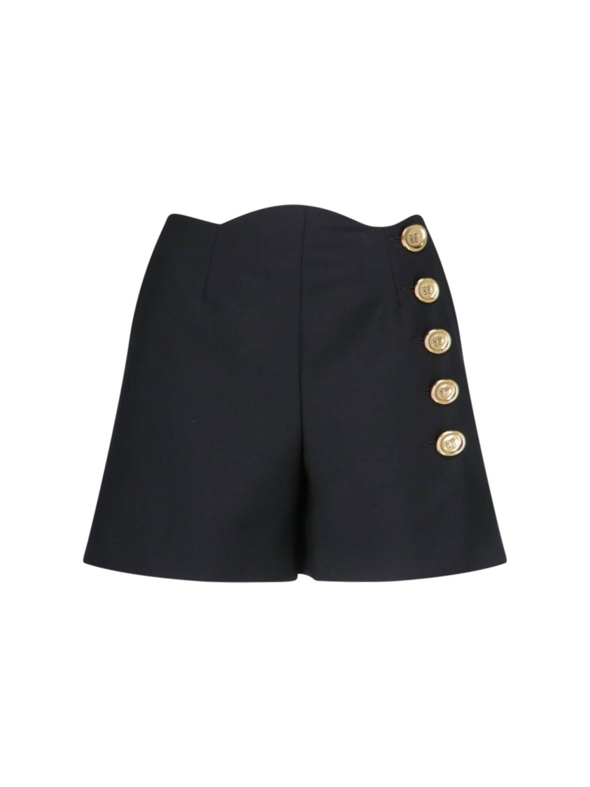 givenchy wool and mohair shorts