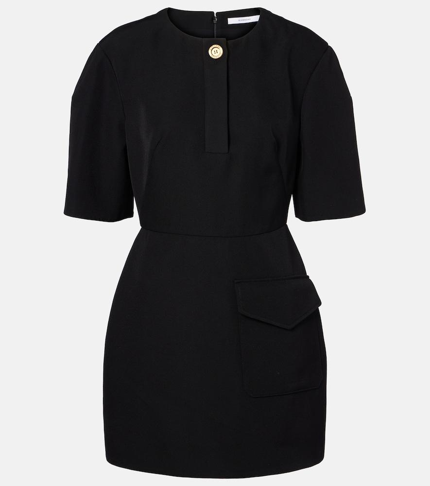 givenchy wool grain de poudre minidress