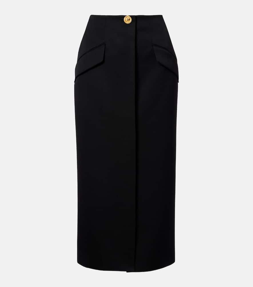 givenchy wool pencil skirt