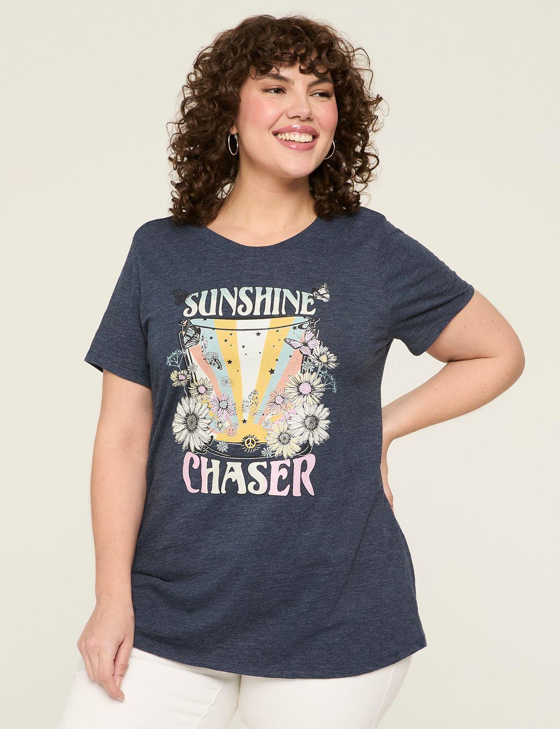 glitter sunshine chaser graphic tee
