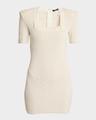 glittered monogram mini dress
