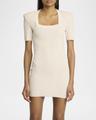 glittered monogram mini dress