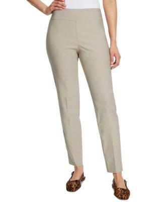 gloria vanderbilt womens tummy control pull on slim trousers in regular short long