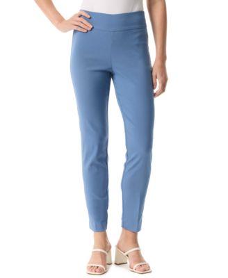 gloria vanderbilt womens tummy control pull on slim trousers in regular short long
