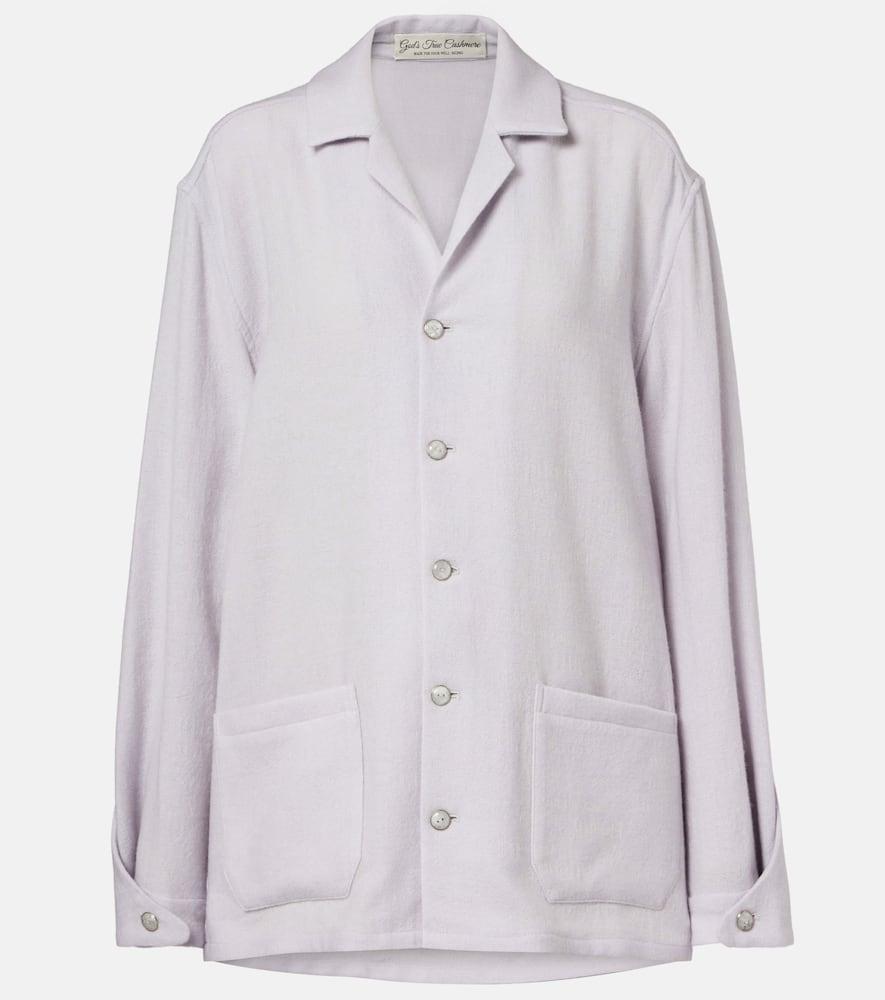 god's true cashmere affirmations cashmere pajama shirt with moonstone