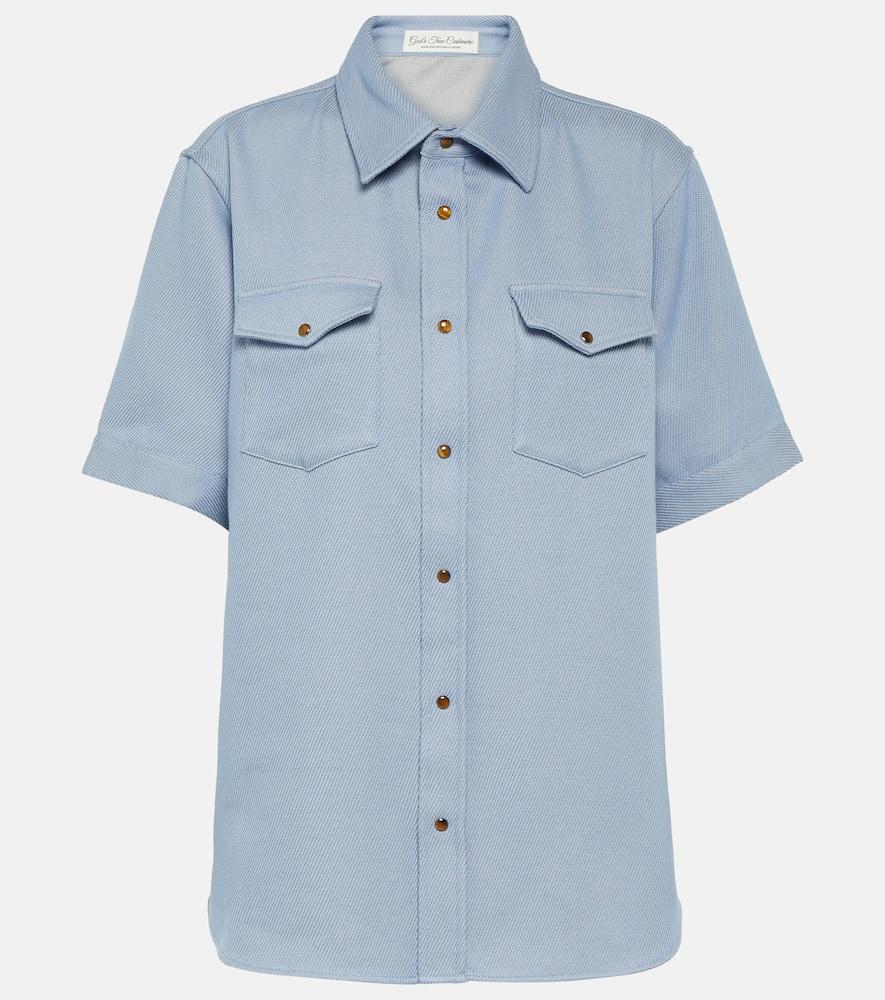 god's true cashmere cashmere and cotton shirt