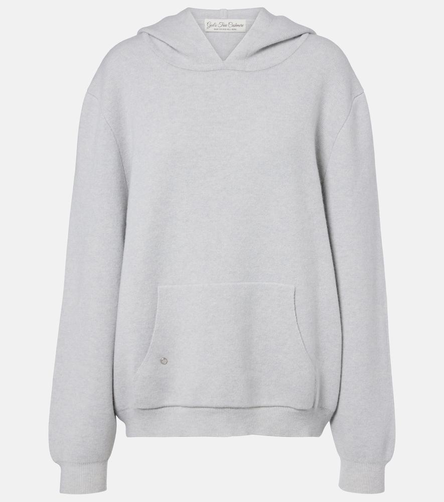 god's true cashmere cashmere hoodie with rose quartz