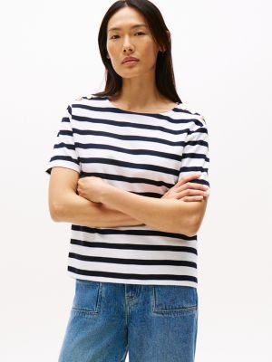 gold button-shoulder t-shirt