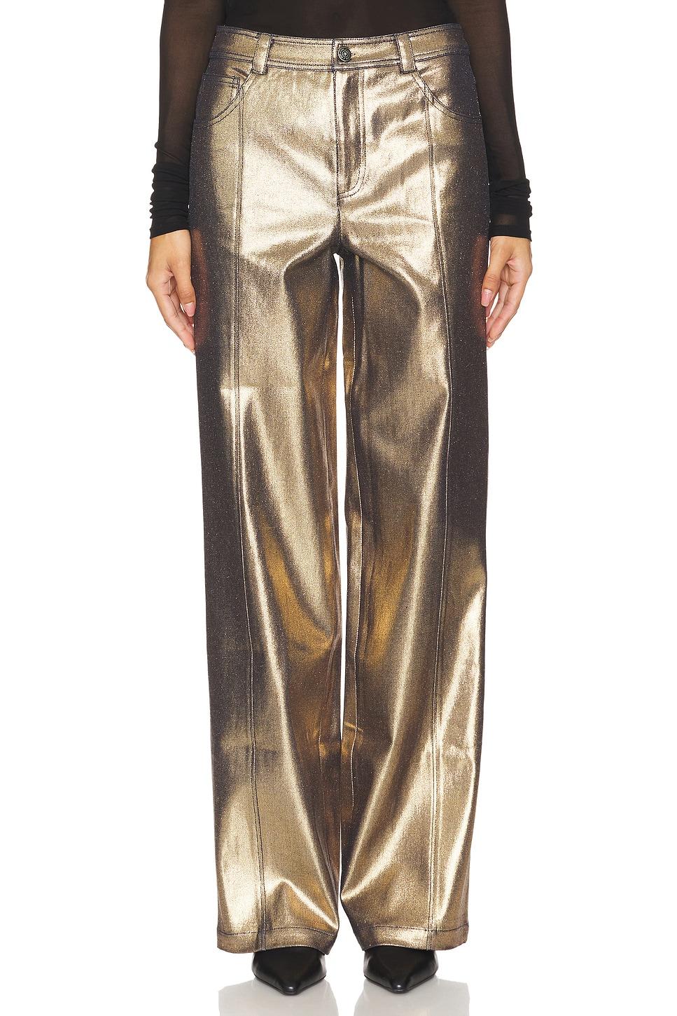 gold coated francine pant